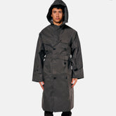 Trench Impermeabile Rigido Grigio Topo – TG XL