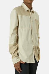 Desigual Camicia beige uomo vintage second hand, fronte