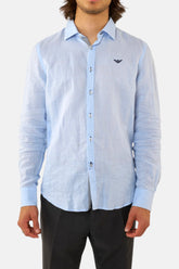 Armani Jeans camicia celeste, vista frontale