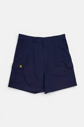 Short cargo Camel blu, vista frontale