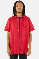 Trussardi Jeans camicia red blue, vista frontale