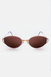 Valentino Occhiali da Sole Gold Brown frontale