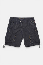 Short cargo Napapijri grigio, vista frontale