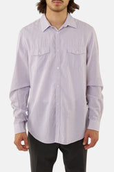 Calvin Klein camicia bianco violetto, vista frontale