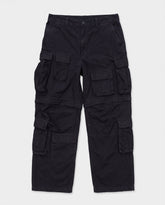 Balenciaga pantaloni cargo neri unisex vintage second hand, fronte