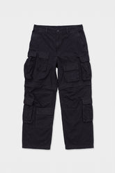 Balenciaga pantaloni cargo neri unisex vintage second hand, fronte