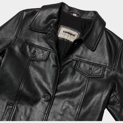 GIACCA IN PELLE A CAMICIA