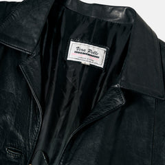 TRENCH CORTO IN VERA PELLE