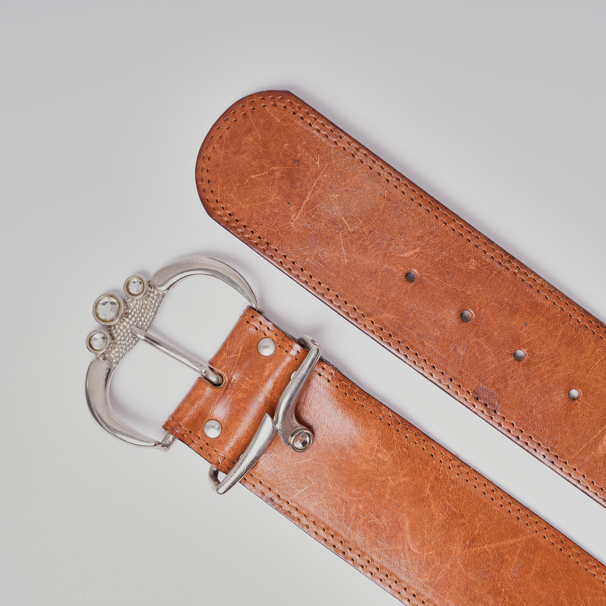 CINTURA IN PELLE BEIGE