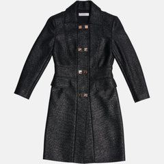 Cappotto Versace effetto lurex