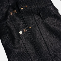 Cappotto Versace effetto lurex