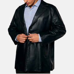 Giacca Lunga Scout in Vera Pelle