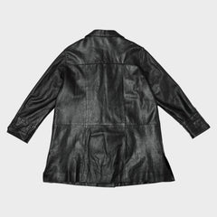 TRENCH CORTO IN VERA PELLE