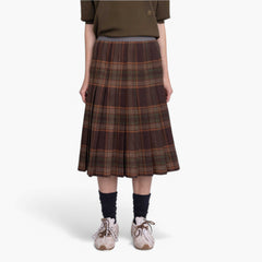 Gonna a pieghe tartan