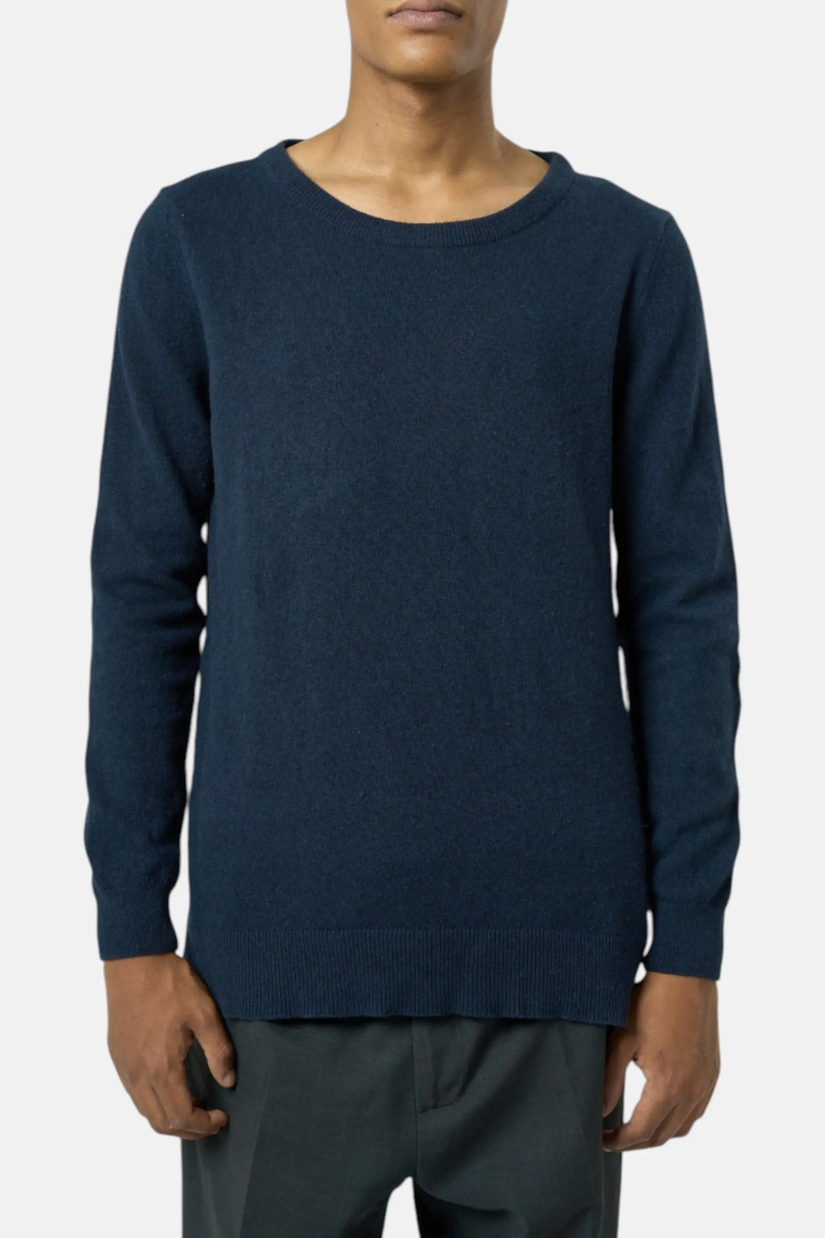 Barbour Maglioncino blu navy uomo vintage second hand, fronte
