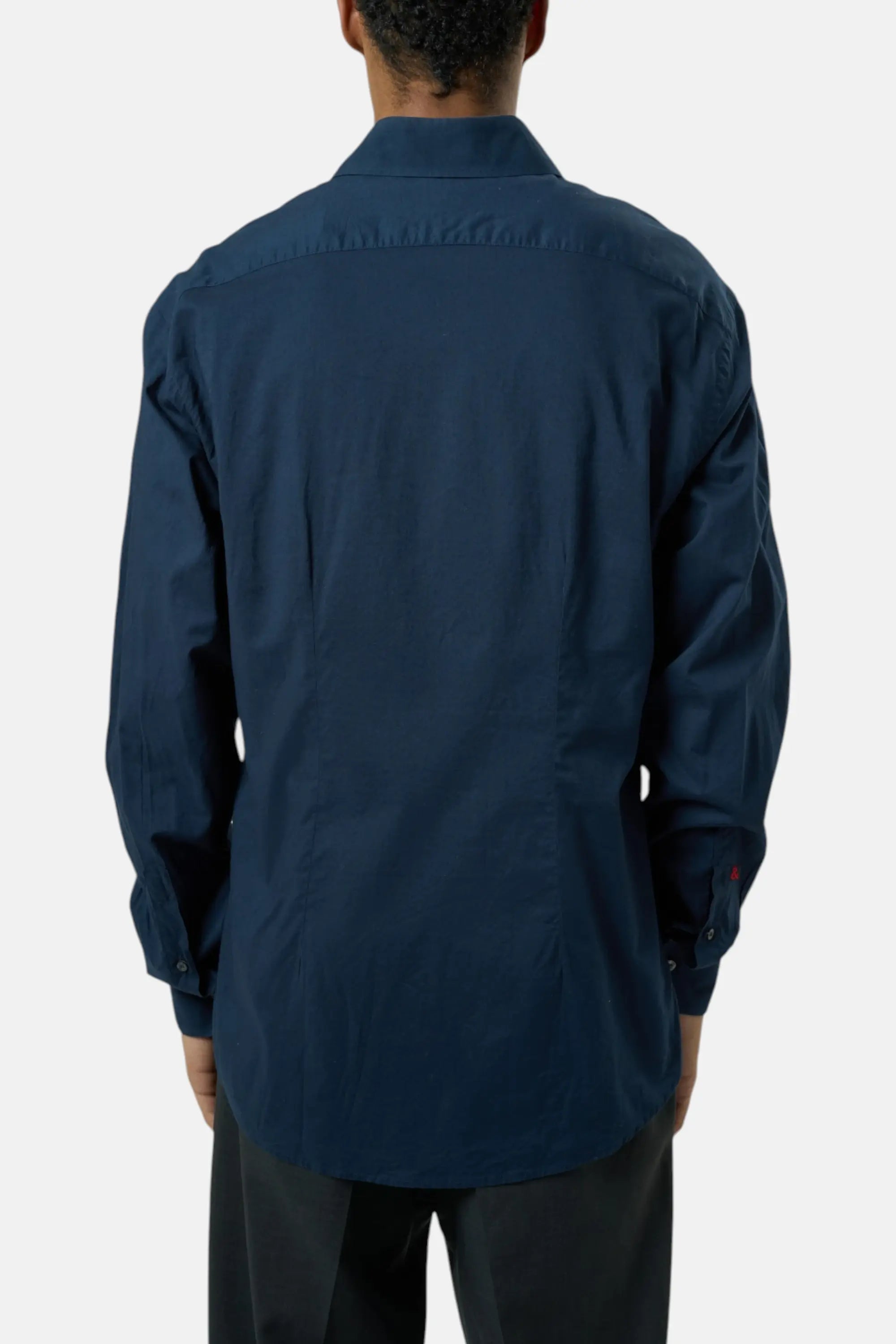 Dolce & Gabbana Camicia blu navy uomo vintage second hand, retro