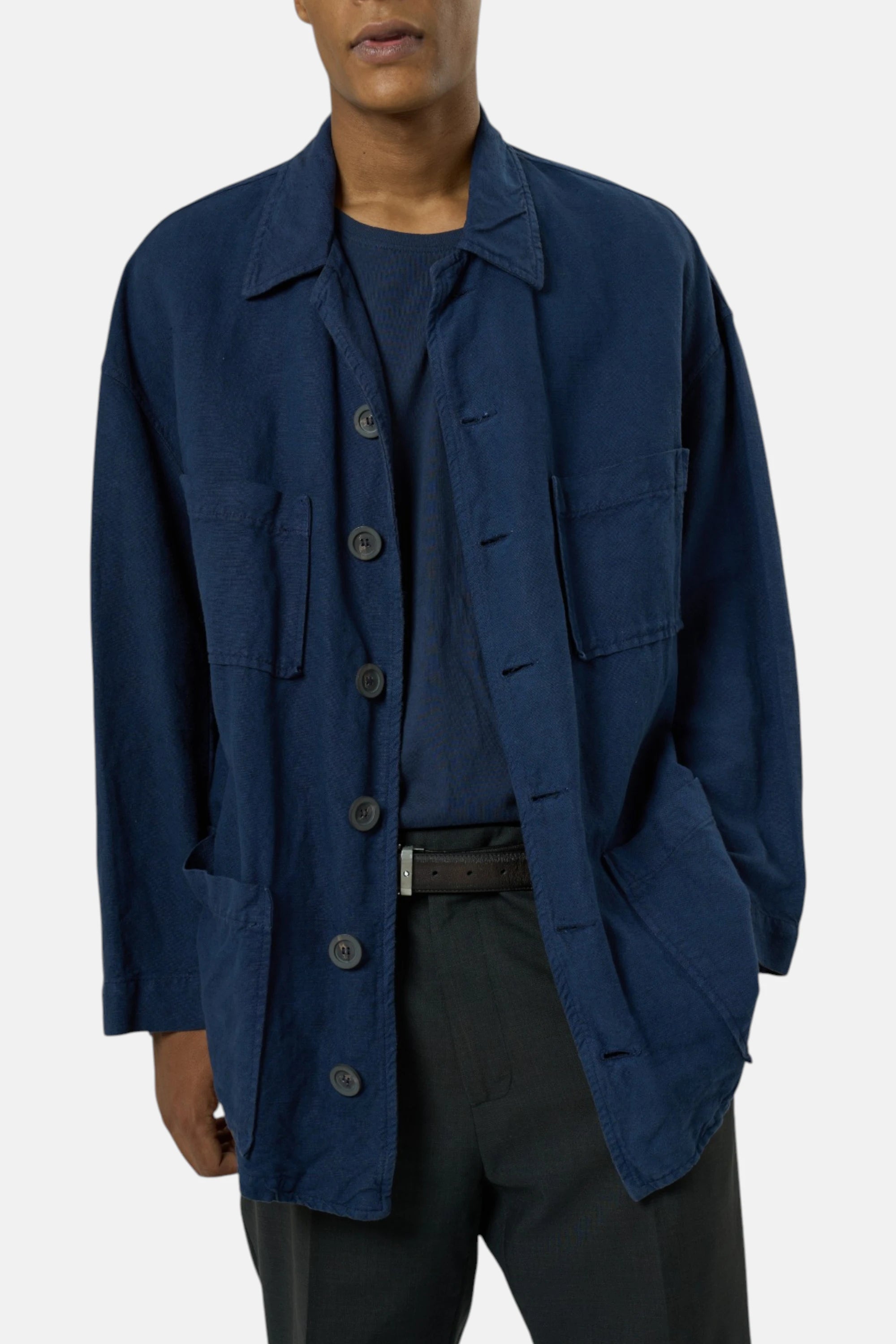 Hugo Boss Giacca blu navy uomo vintage second hand, retro