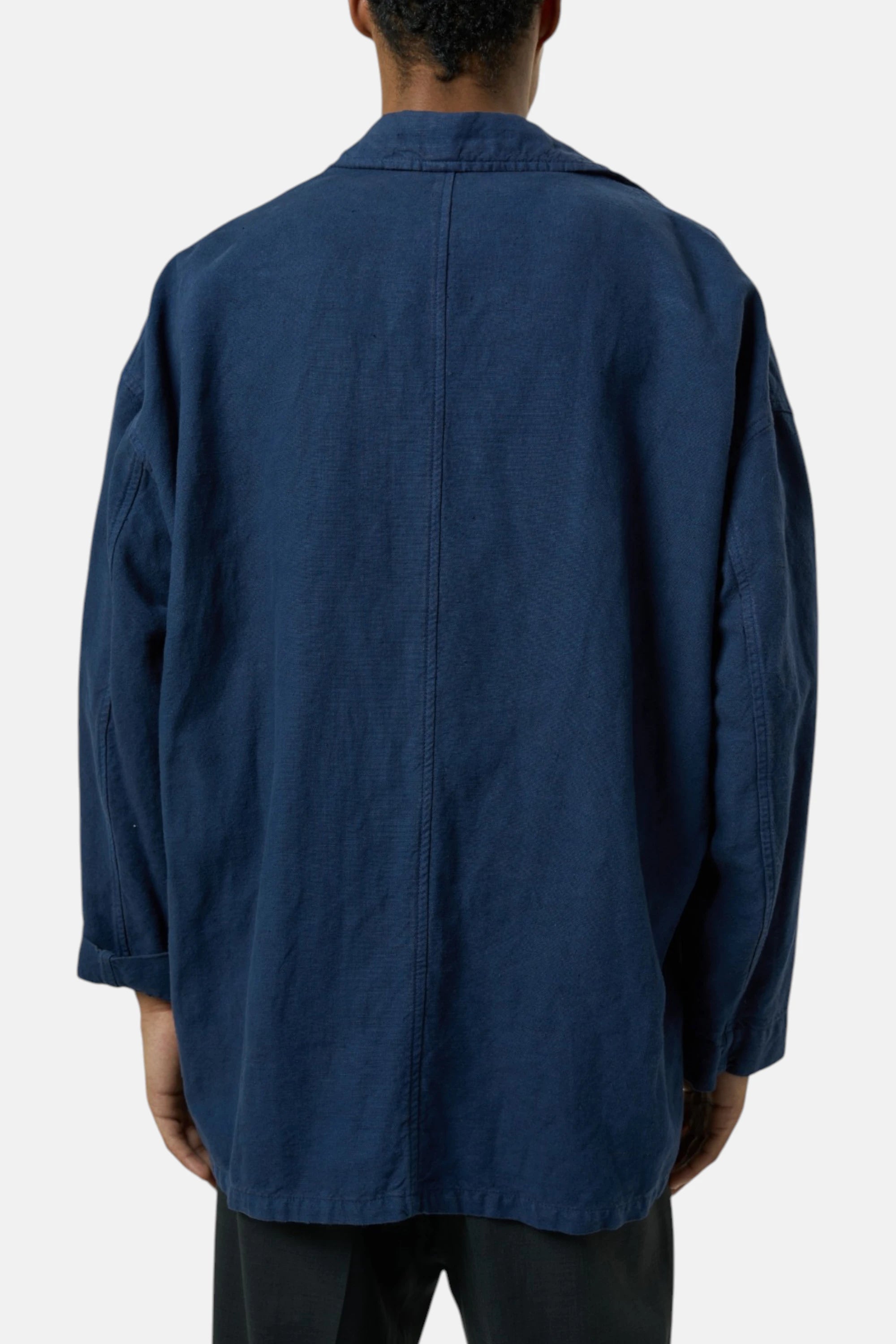 Hugo Boss Giacca blu navy uomo vintage second hand, dettaglio firma