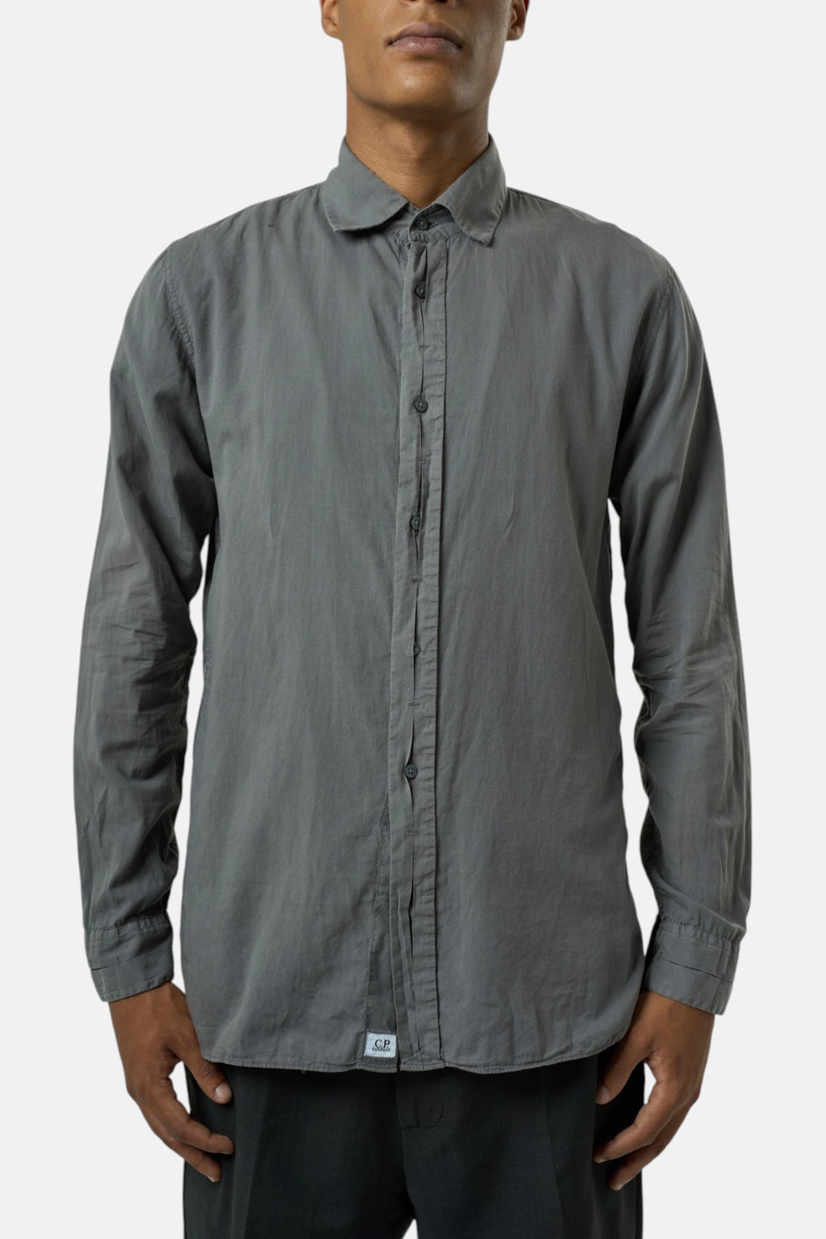 C.P. Company Camicia grigio uomo vintage second hand, fronte