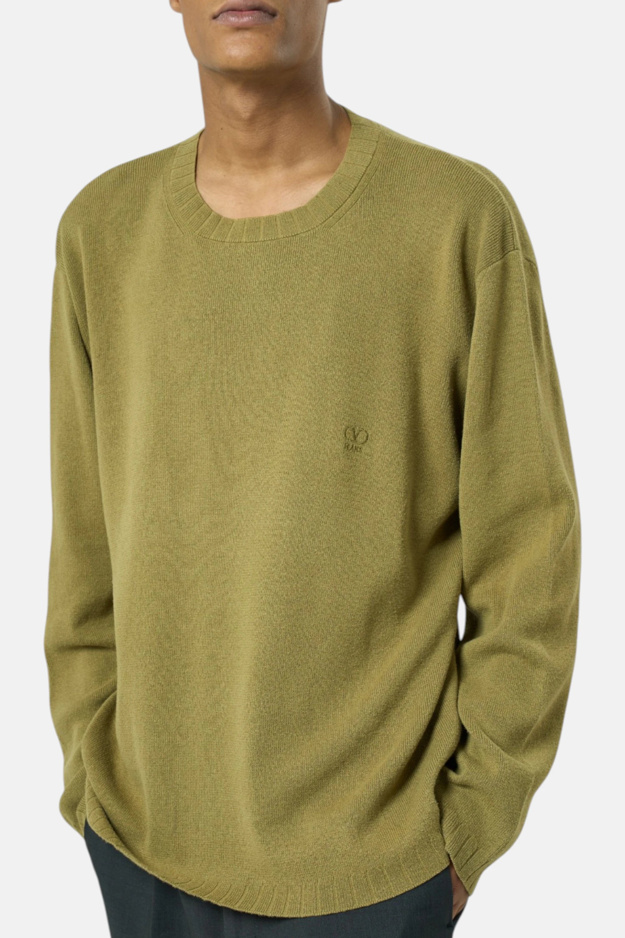 Valentino Maglioncino verde uomo vintage second hand, fronte