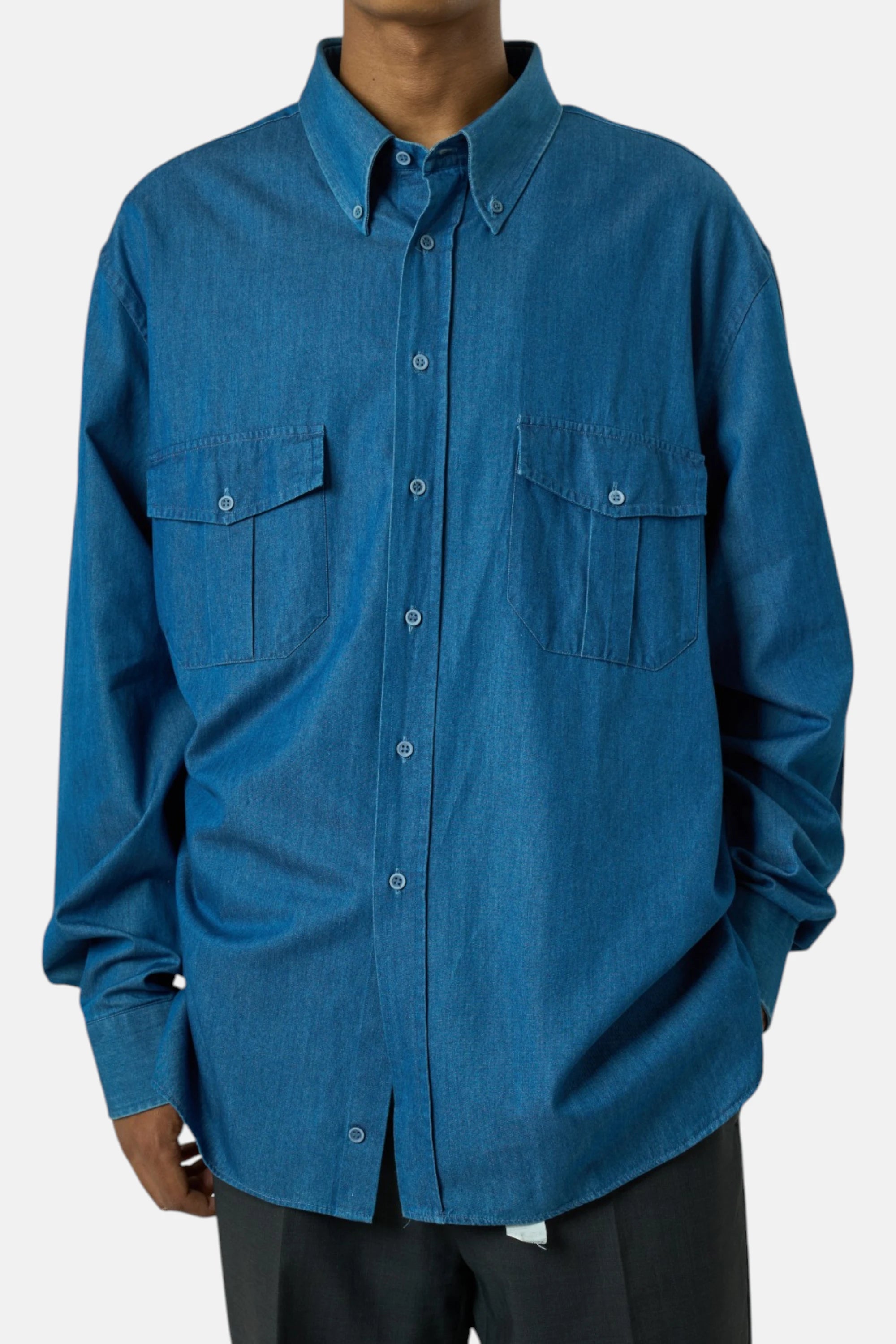 Oteri Camicia denim uomo vintage second hand, fronte