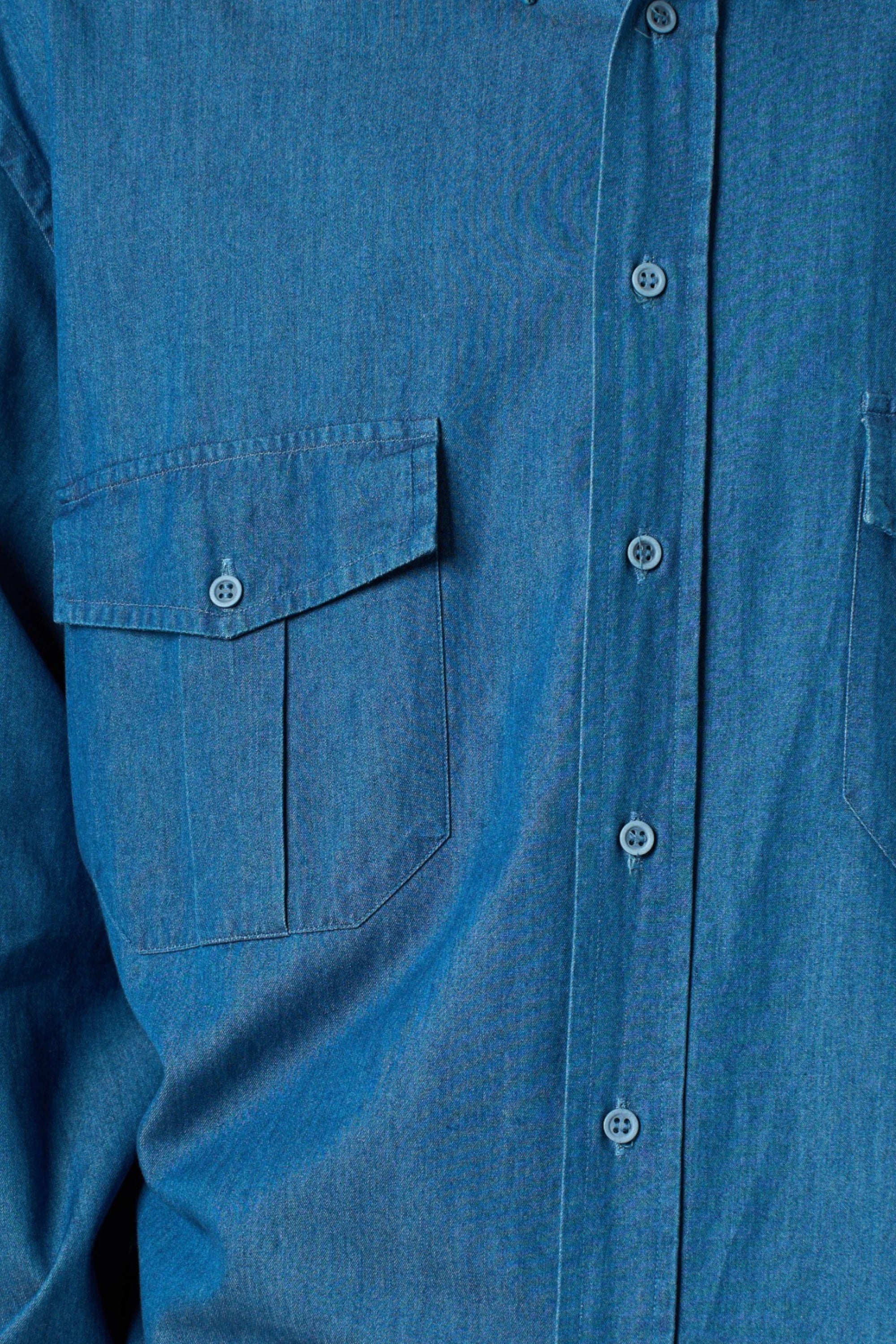 Oteri Camicia denim uomo vintage second hand, retro