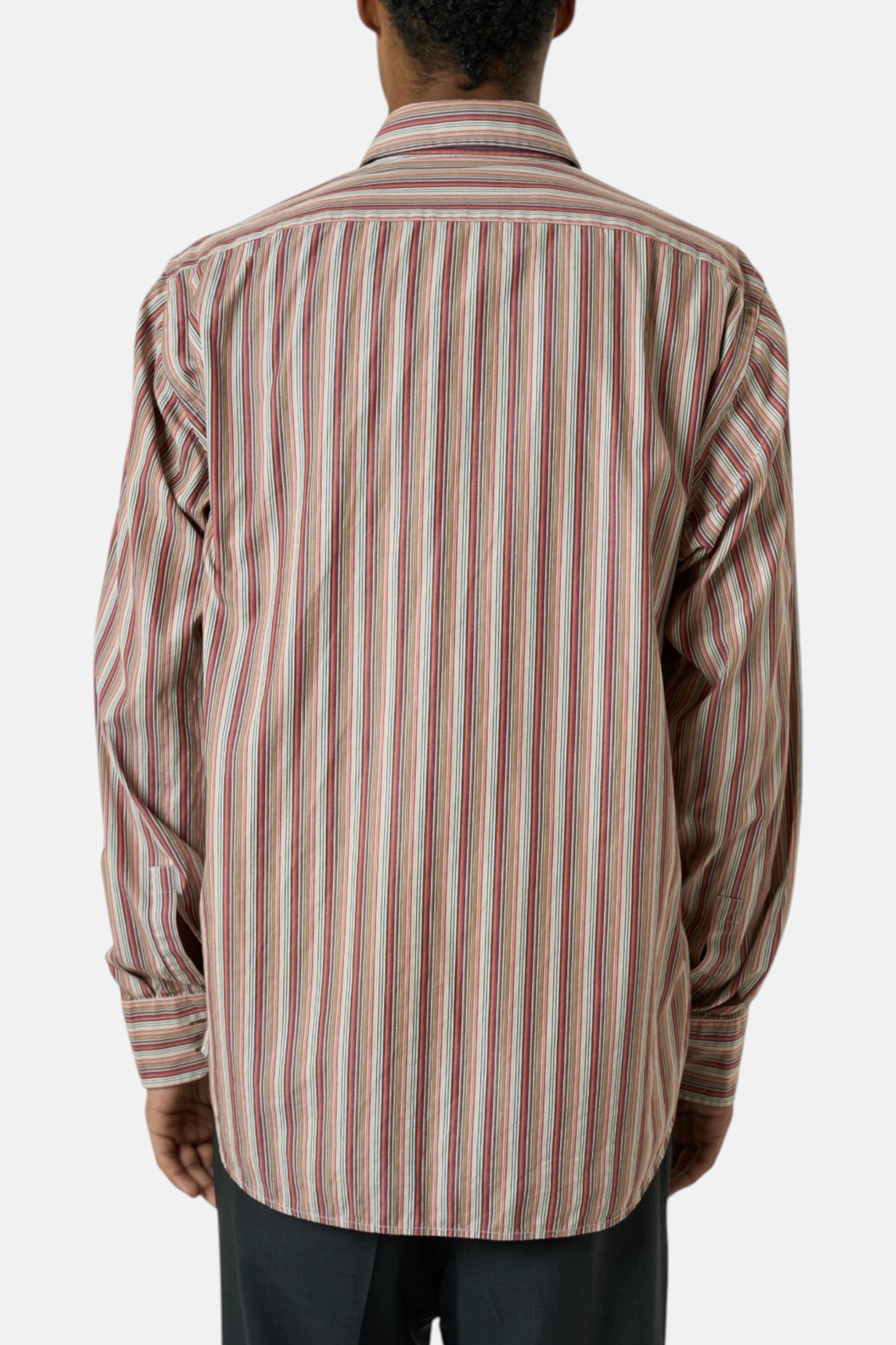 Hugo Boss Camicia rosso fantasia uomo vintage second hand, retro