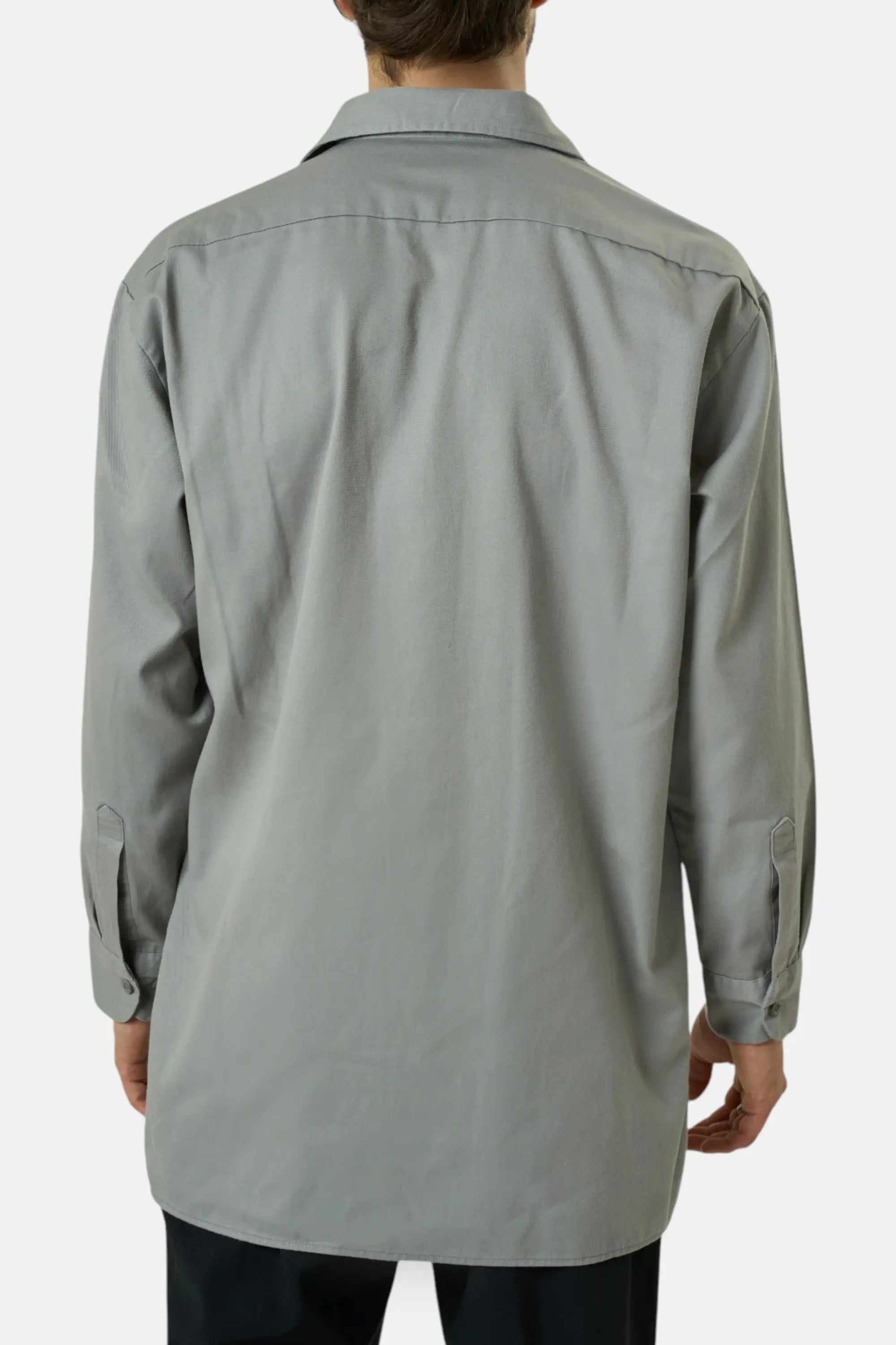 Dickies Camicia grigio uomo vintage second hand, dettaglio