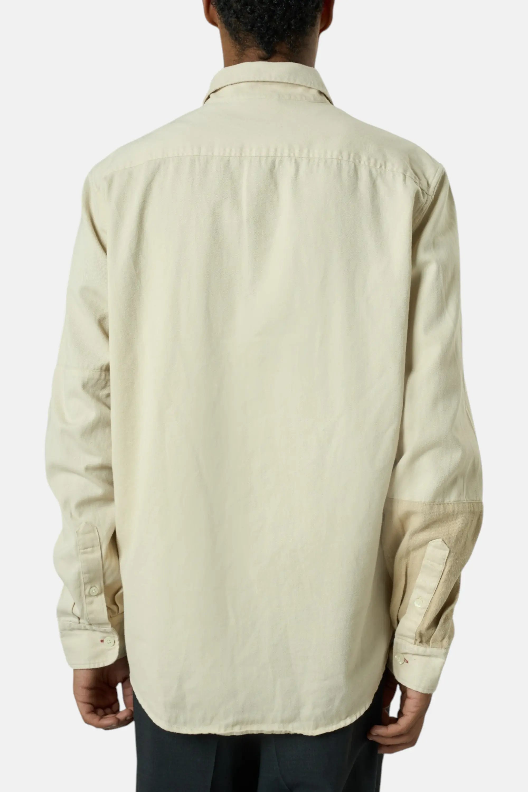 Desigual Camicia beige uomo vintage second hand, dettaglio firma