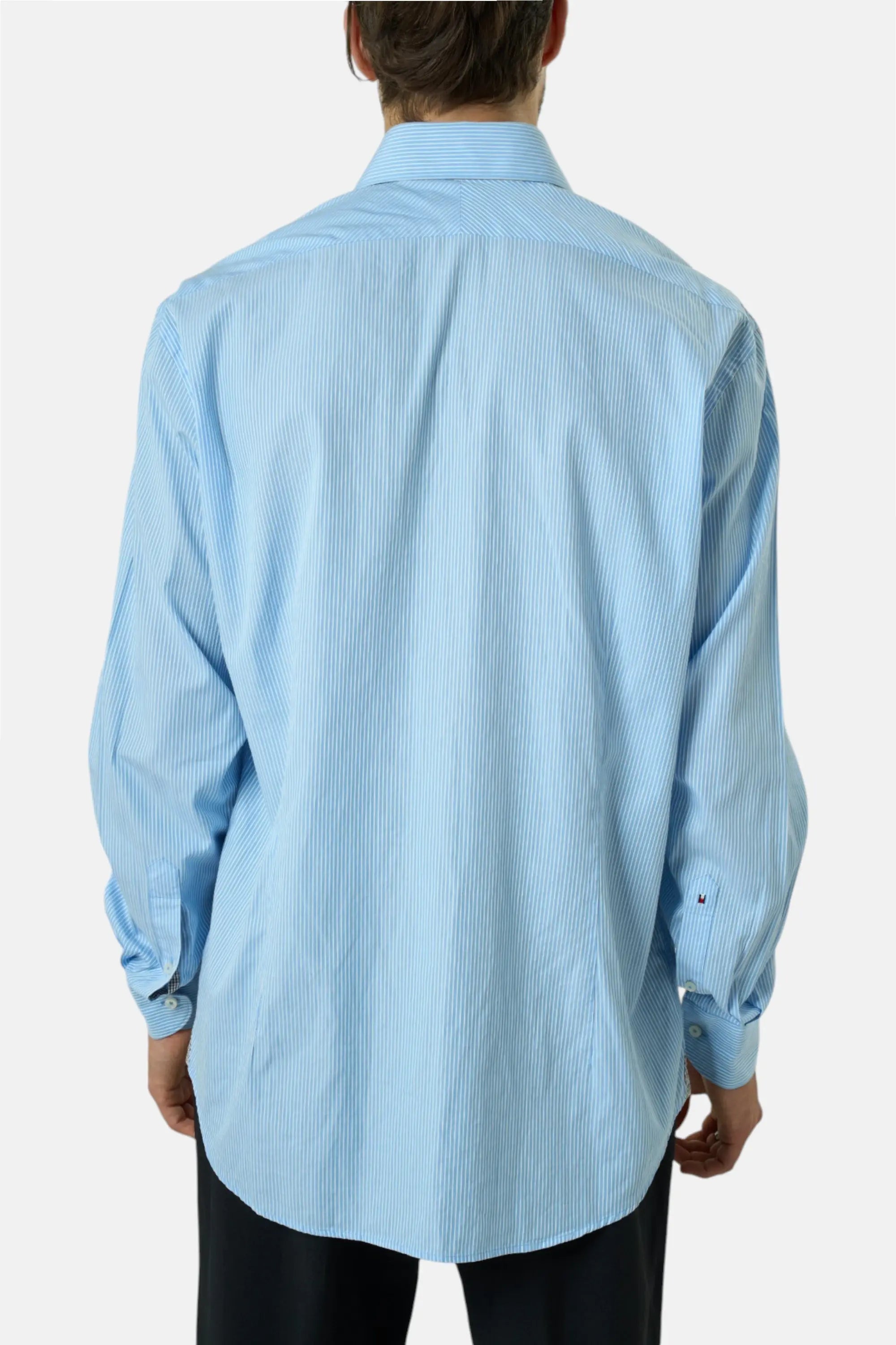 Tommy Hilfiger Camicia celeste uomo vintage second hand, retro