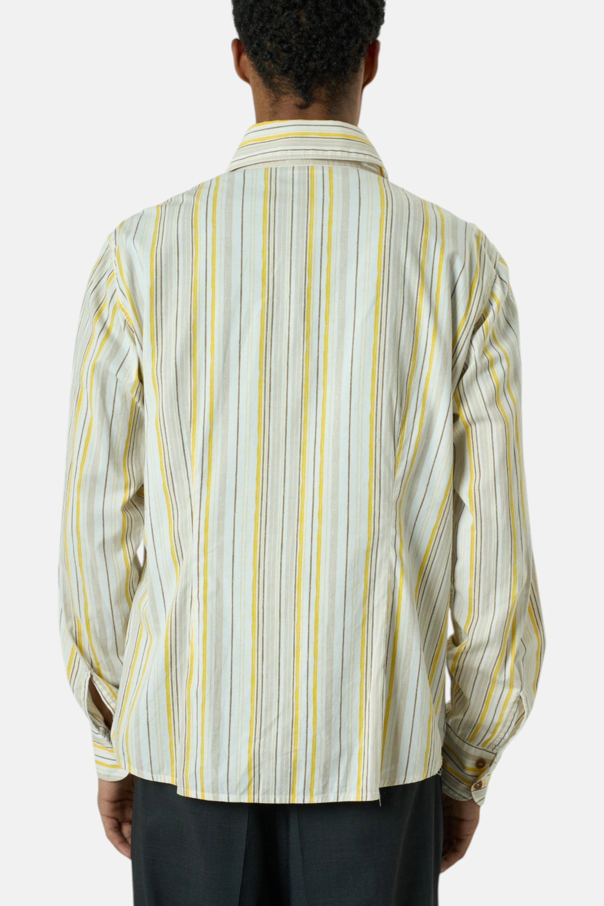 Murphy & Nye Camicia giallo uomo vintage second hand, dettaglio