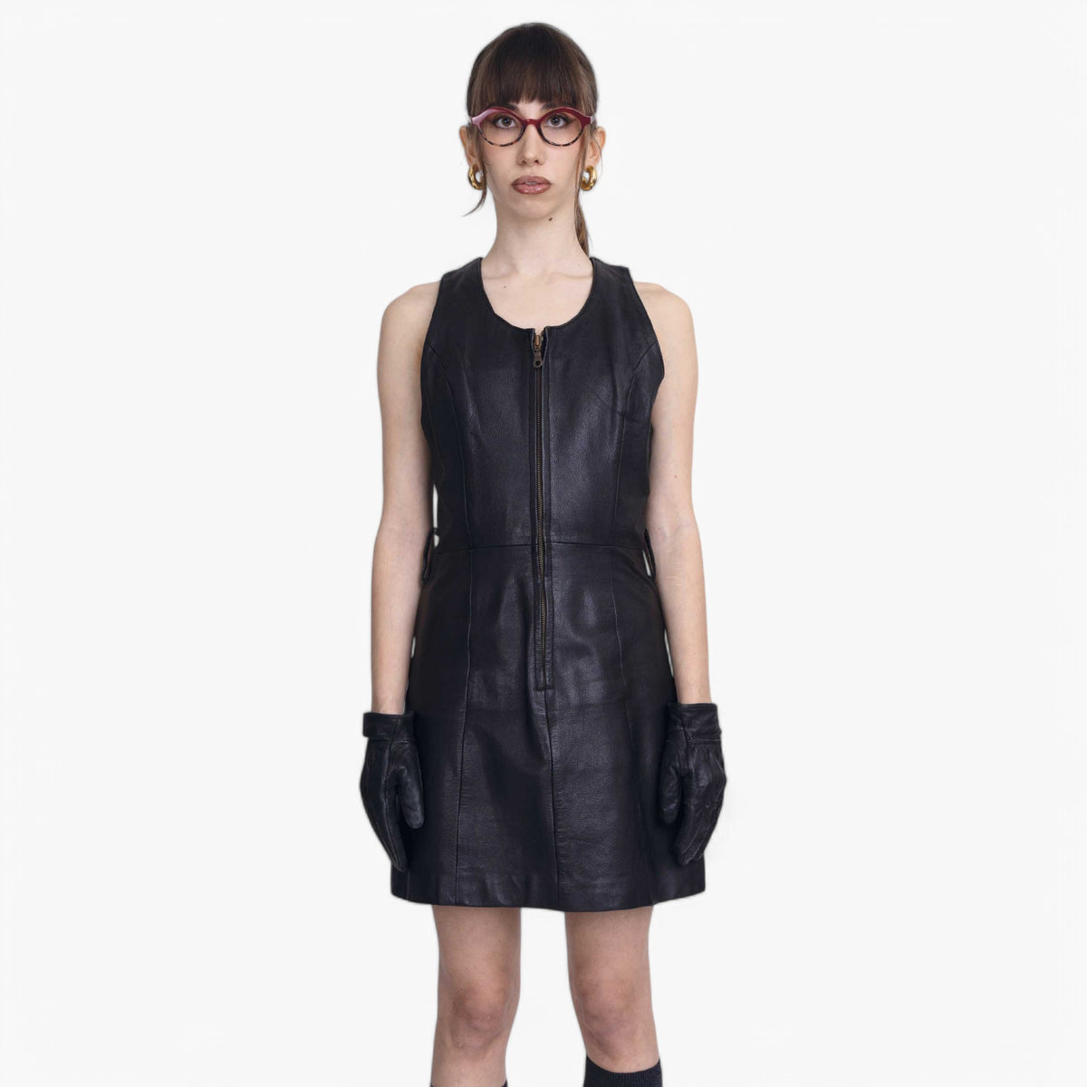 Vestito in vera pelle