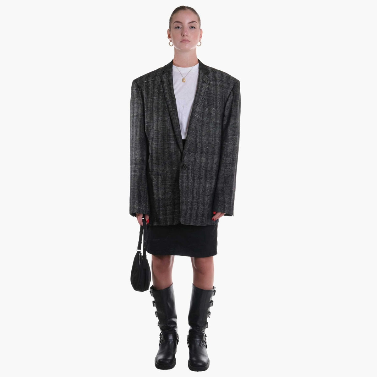 Blazer Gianni Versace Jacquard Grey Vintage