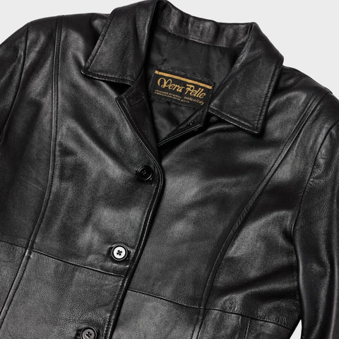 TRENCH IN VERA PELLE