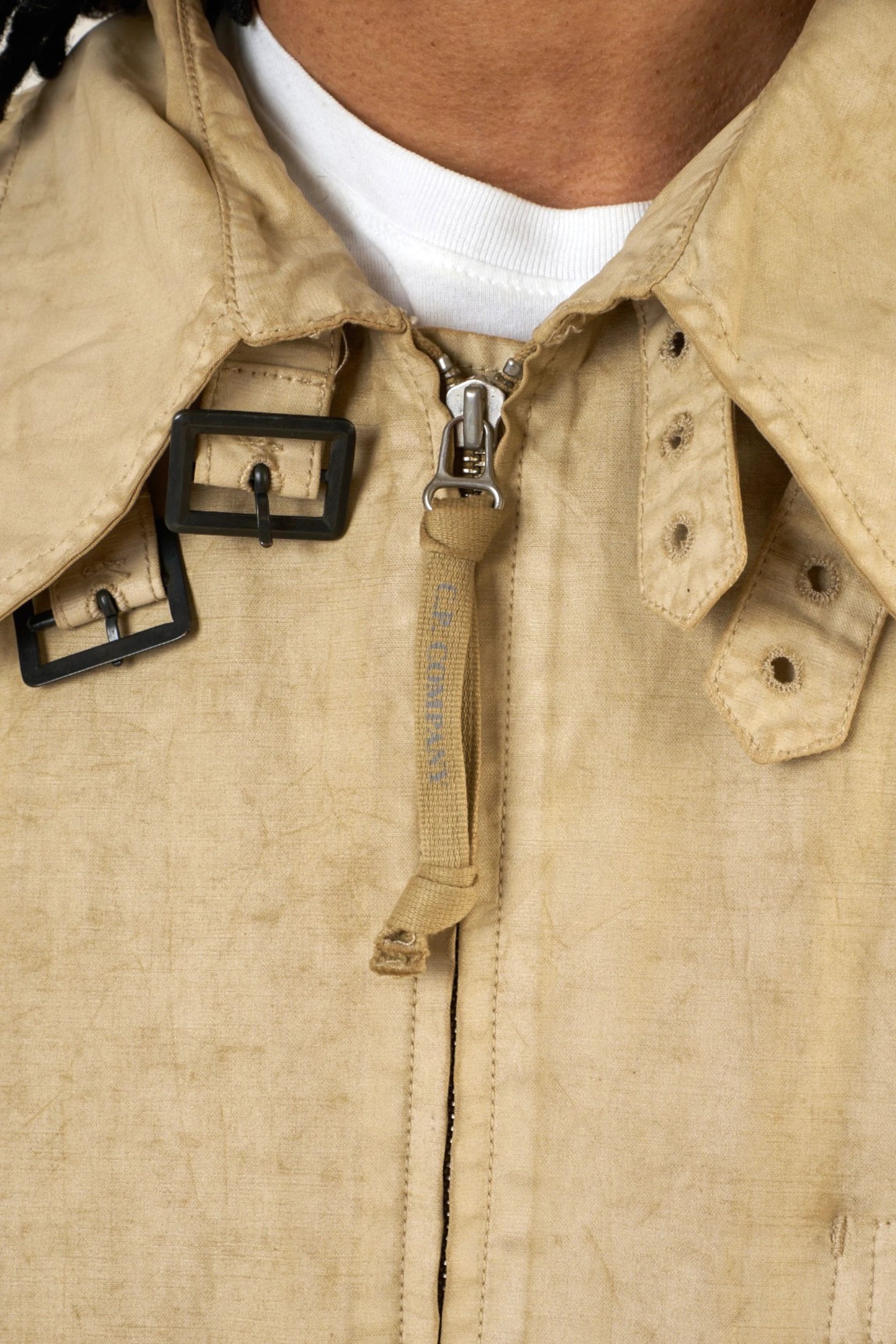 C.P. Company Jacket, dettaglio tessuto cerato