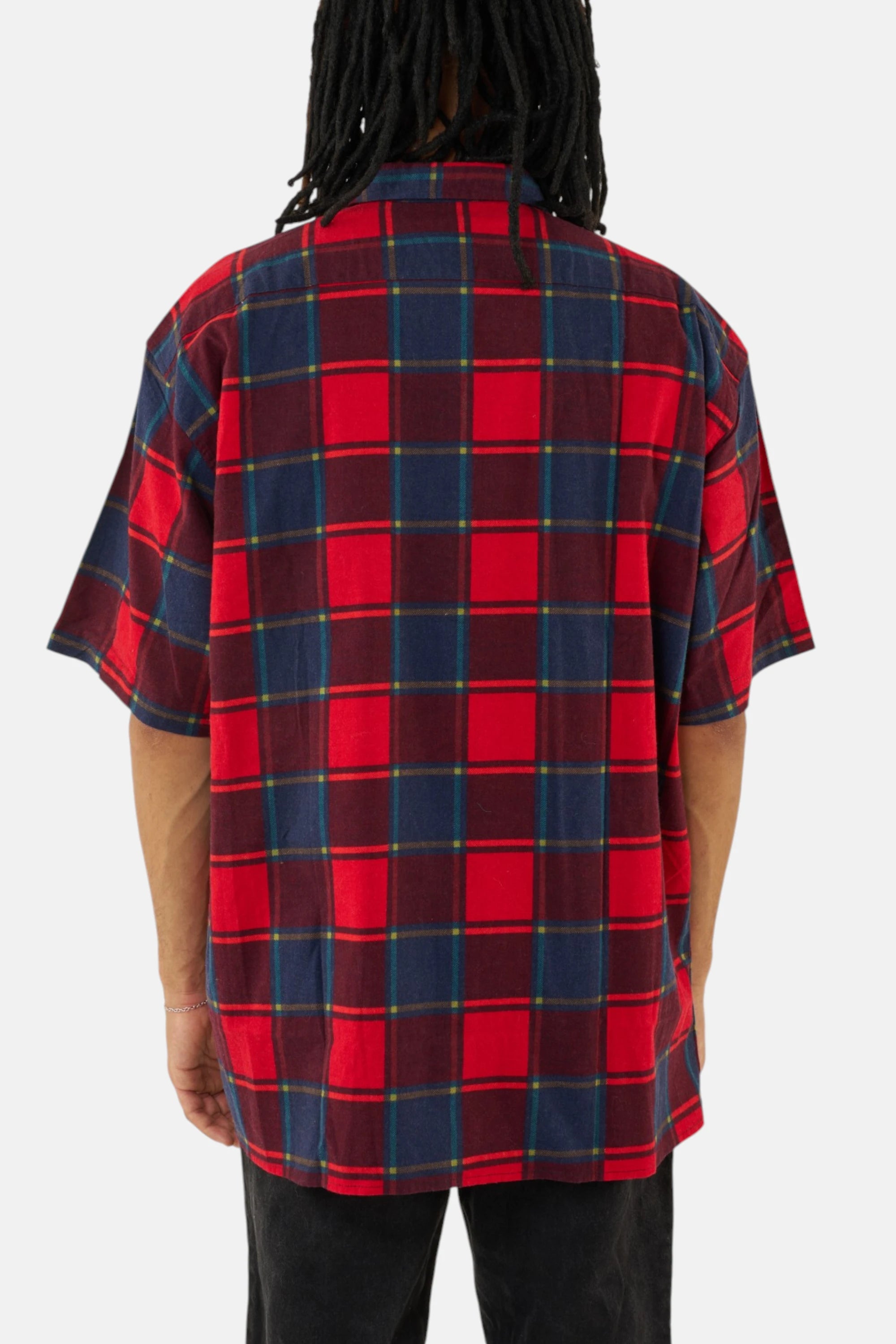 Camicia flanella vintage, dettaglio tessuto