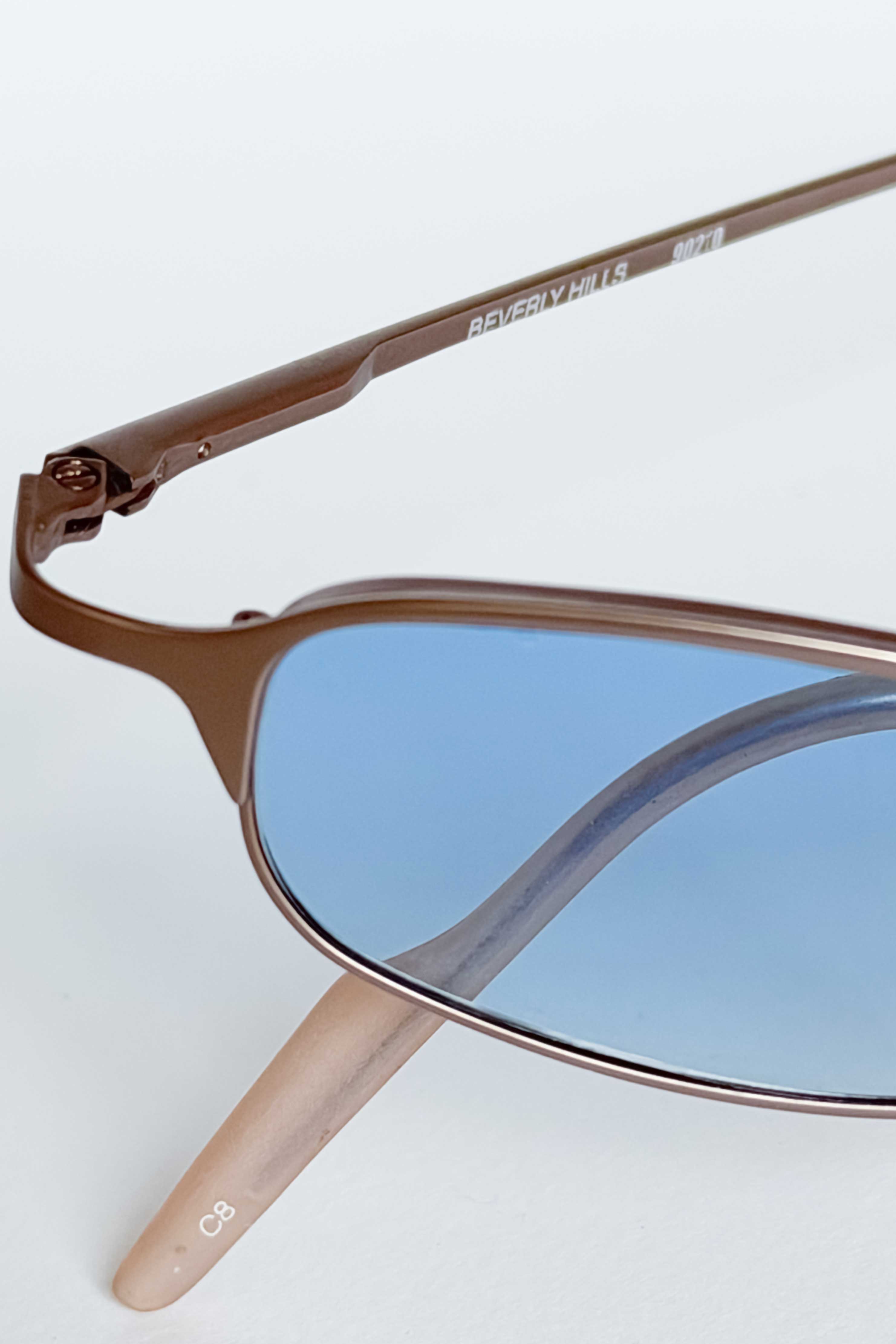 Beverly Hills Occhiali da Sole Light Blue Bronze dettaglio