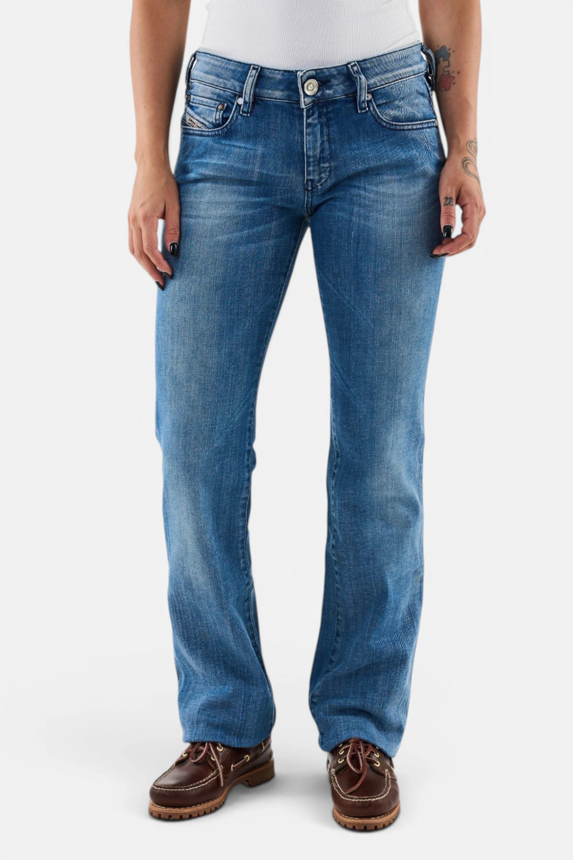 Jeans Diesel Bootcut denim donna, vista frontale