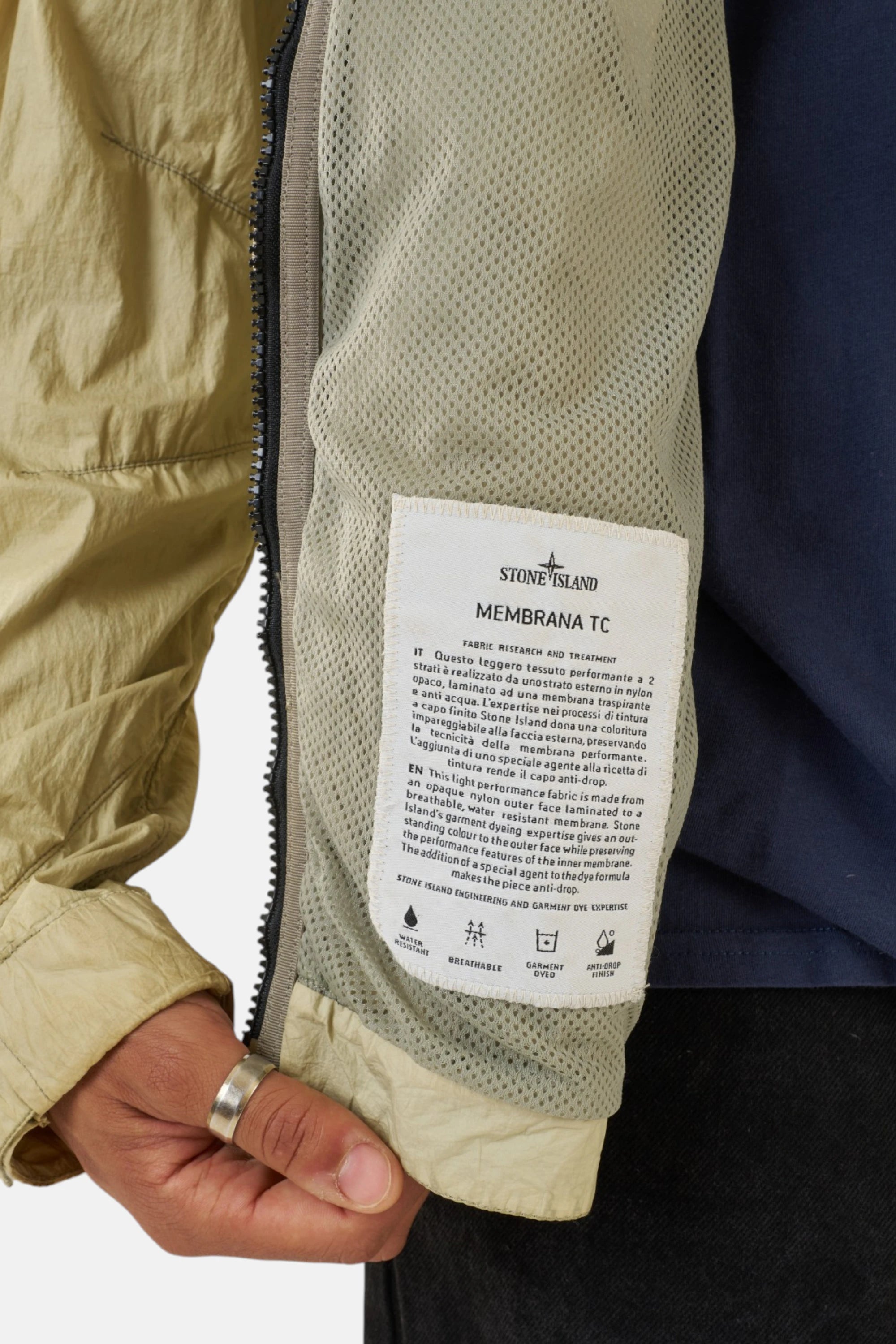 Stone Island Membrana Jacket, dettaglio tessuto