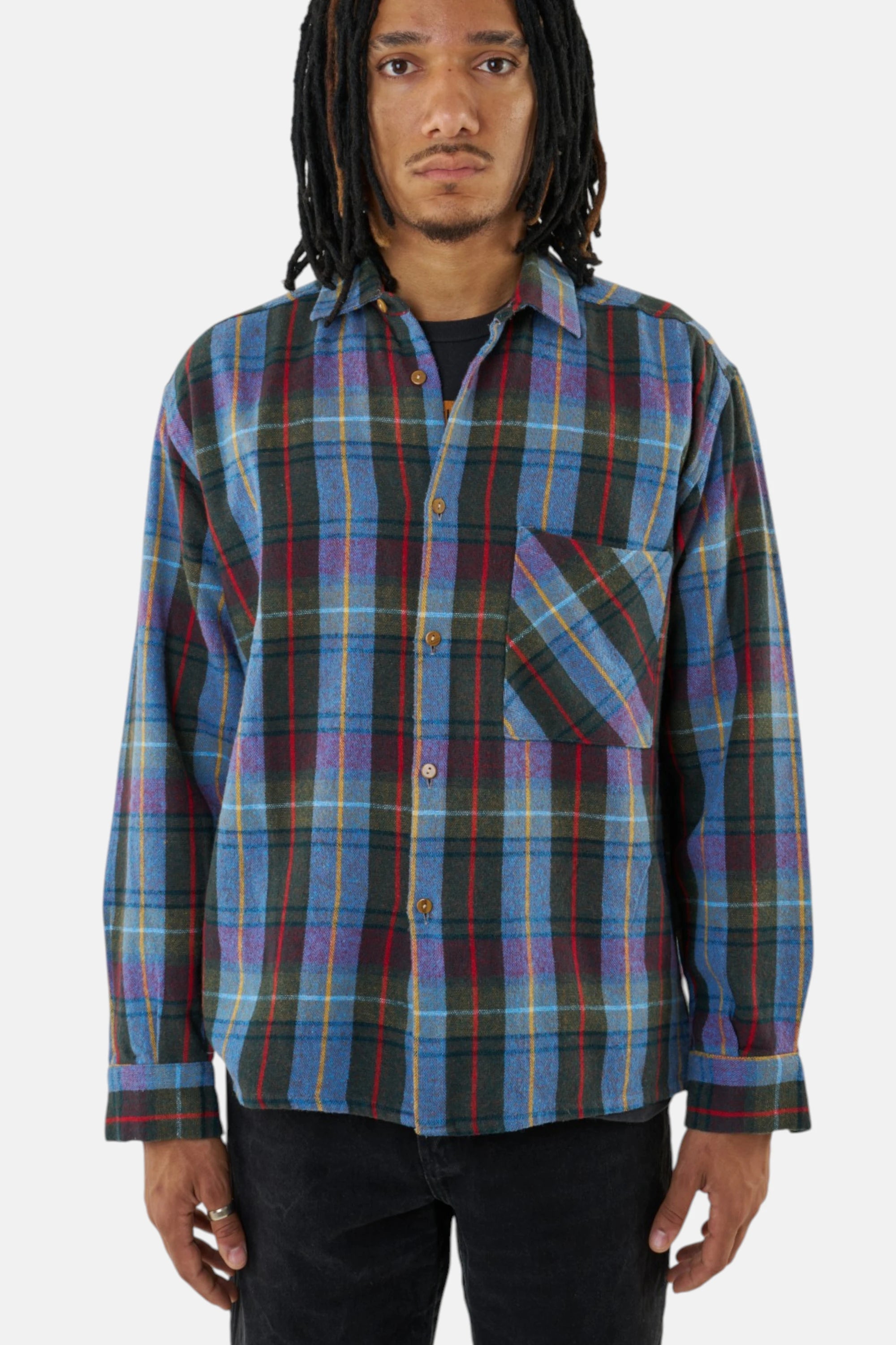 Marchi Nello camicia flanella multi, vista frontale
