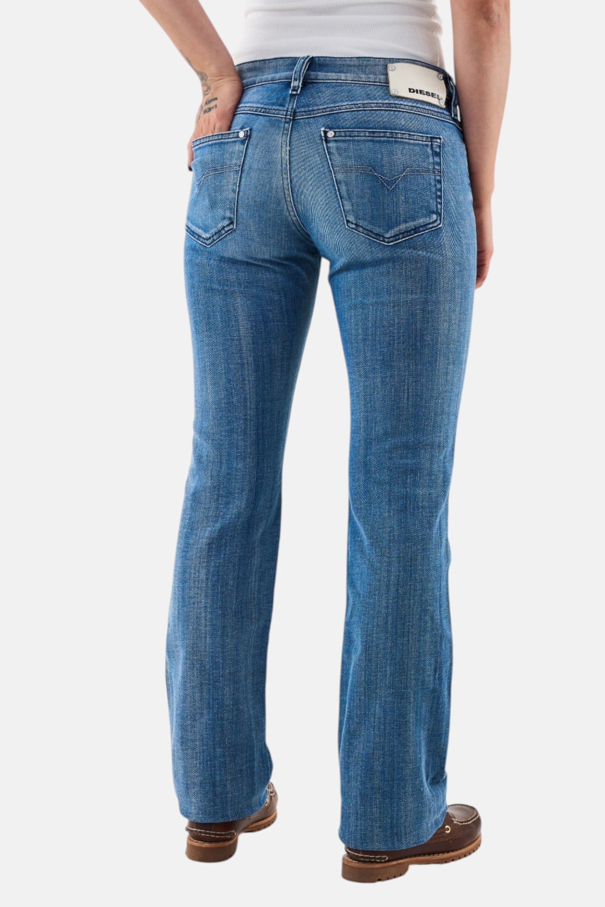Jeans Diesel Bootcut denim donna, vista posteriore