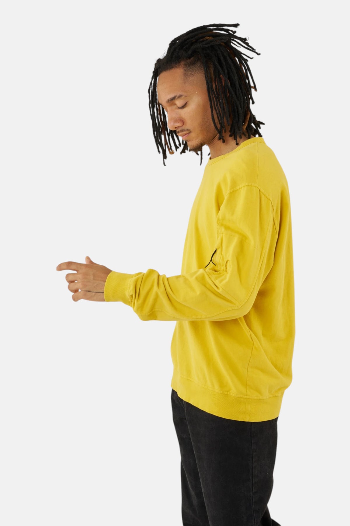 C.P. Company Felpa yellow, vista frontale