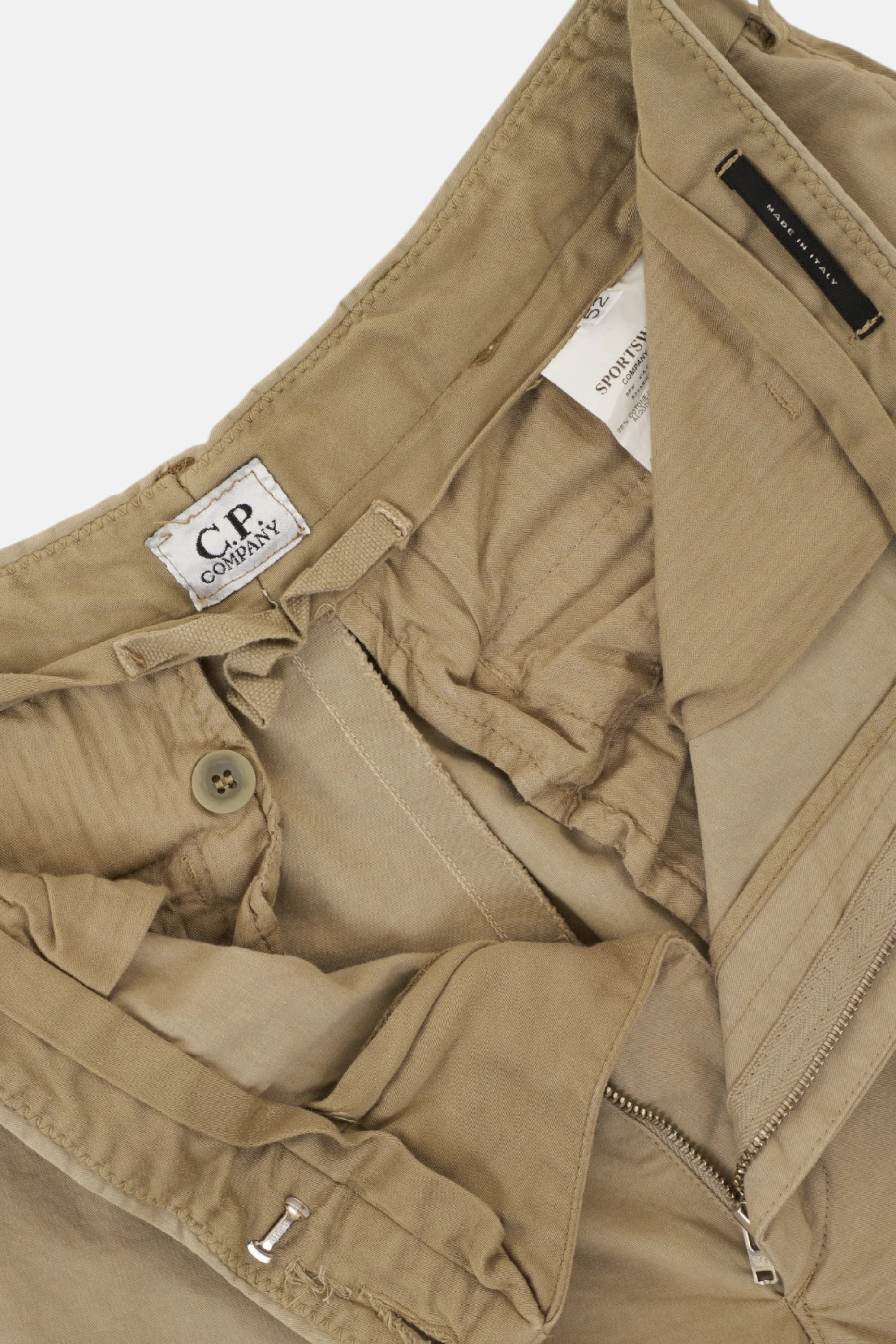 Stone Island pantalone yellow, dettaglio etichetta