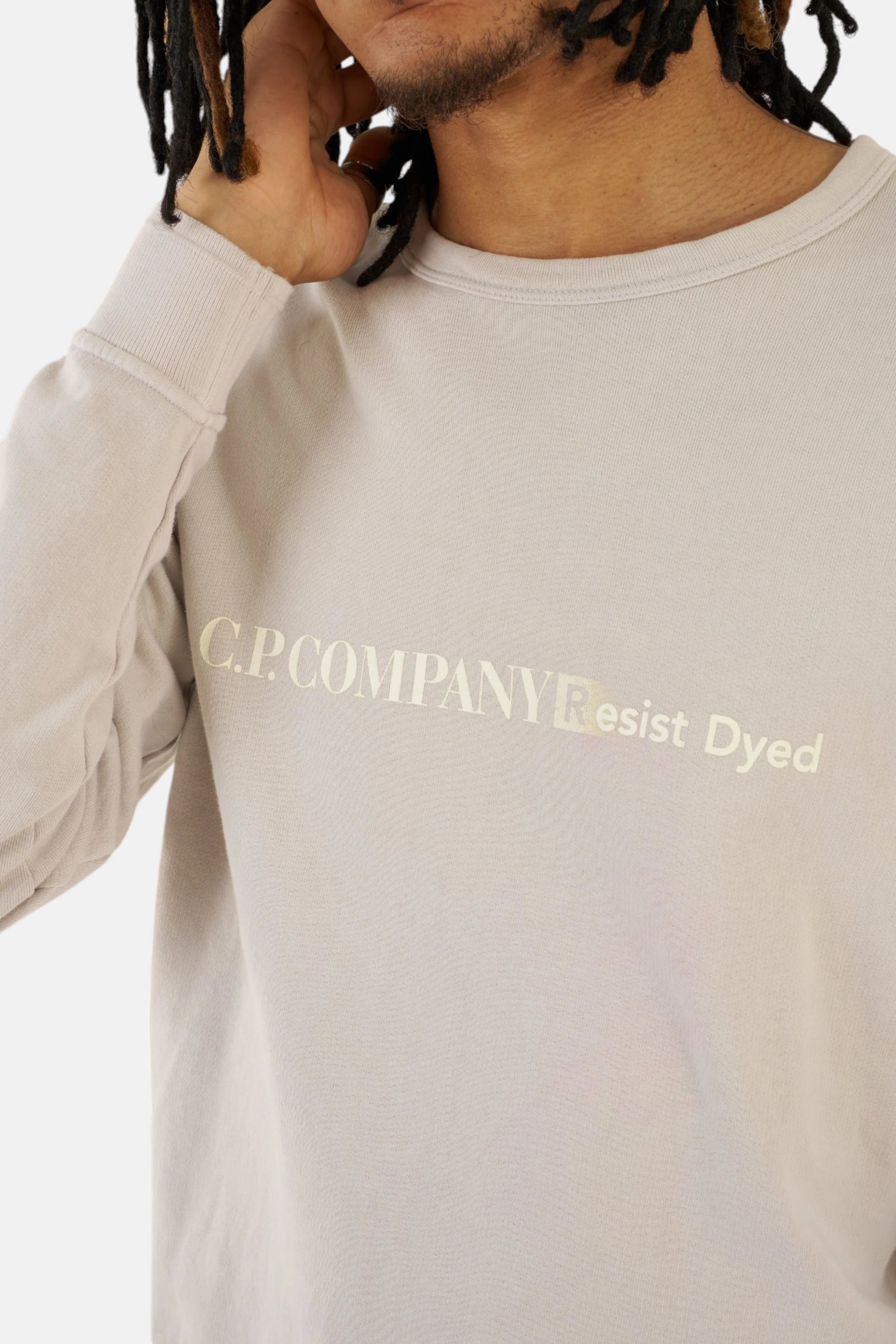 C.P. Company Felpa beige/grey, dettaglio