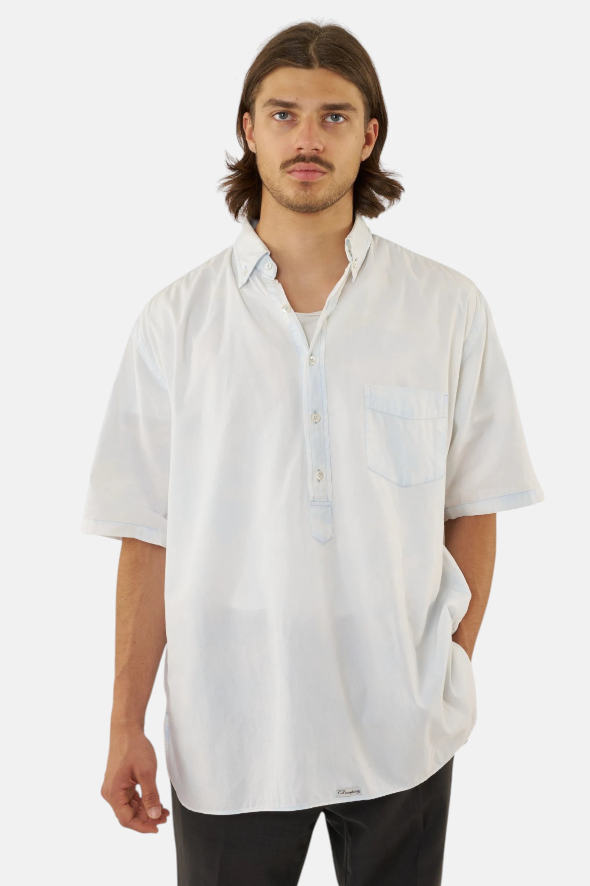 C.P. Company camicia white, vista frontale