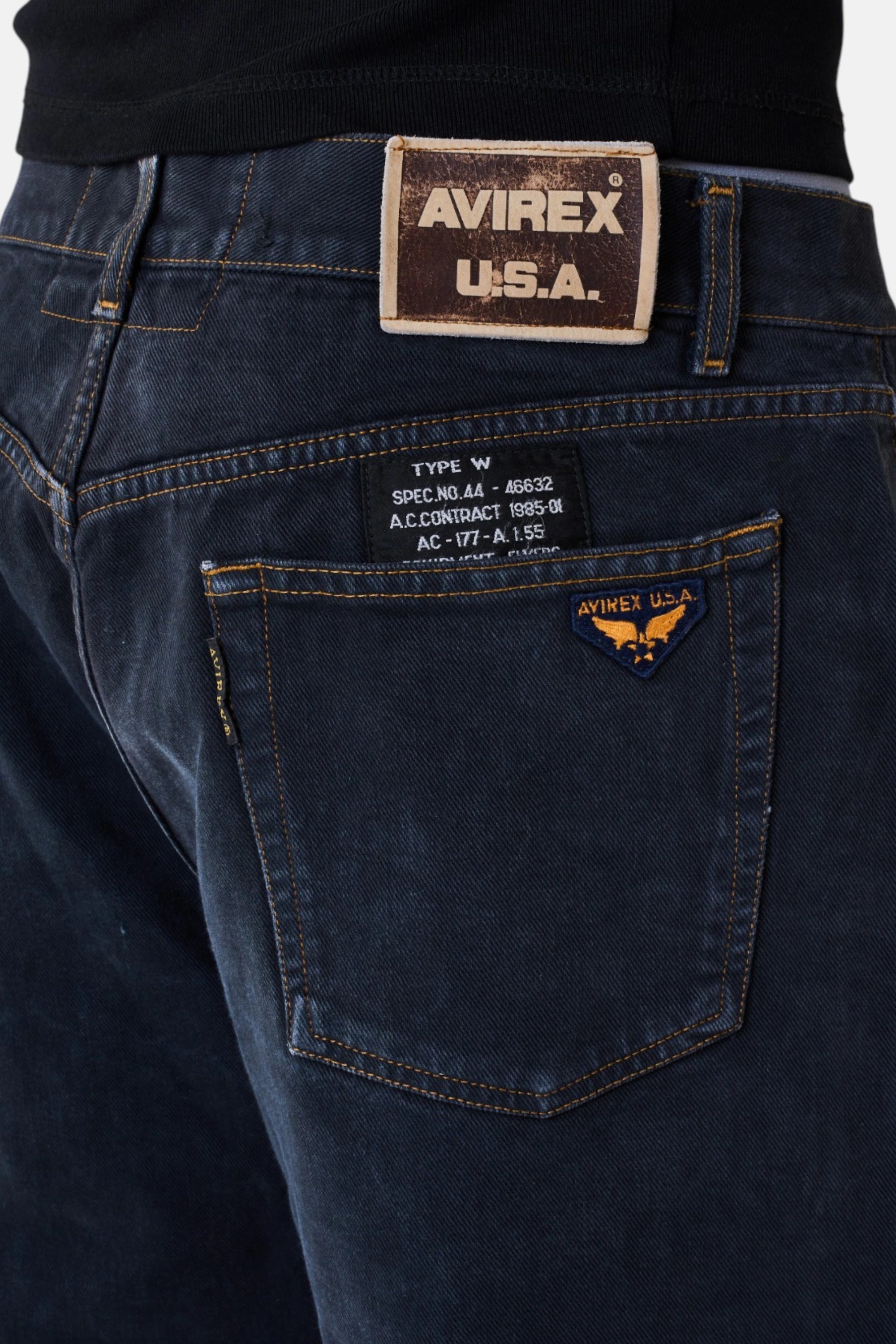 Denim Avirex dark blue, dettaglio