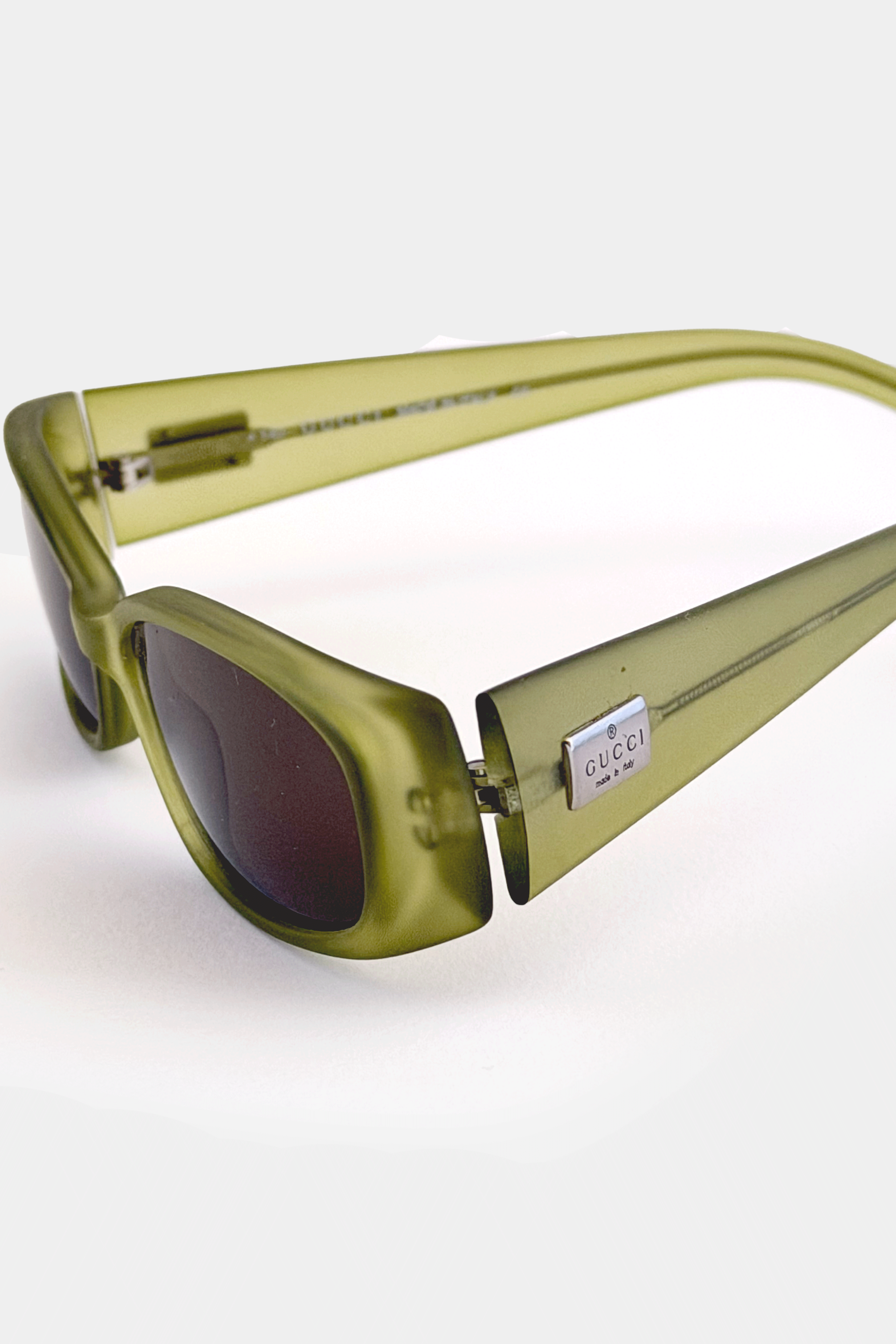 Gucci Occhiali da Sole Black Green dettaglio