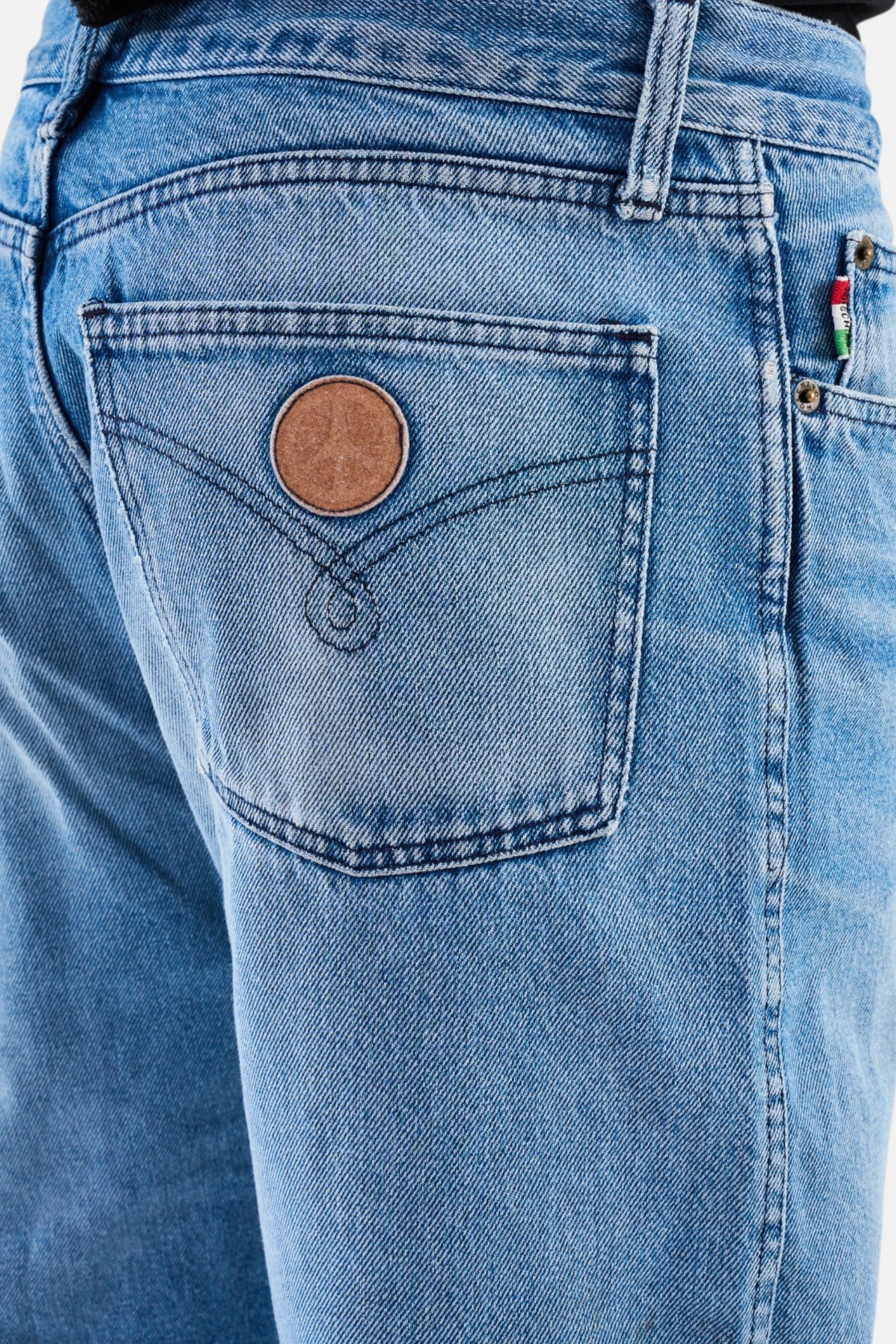 Jeans Moschino denim, dettaglio