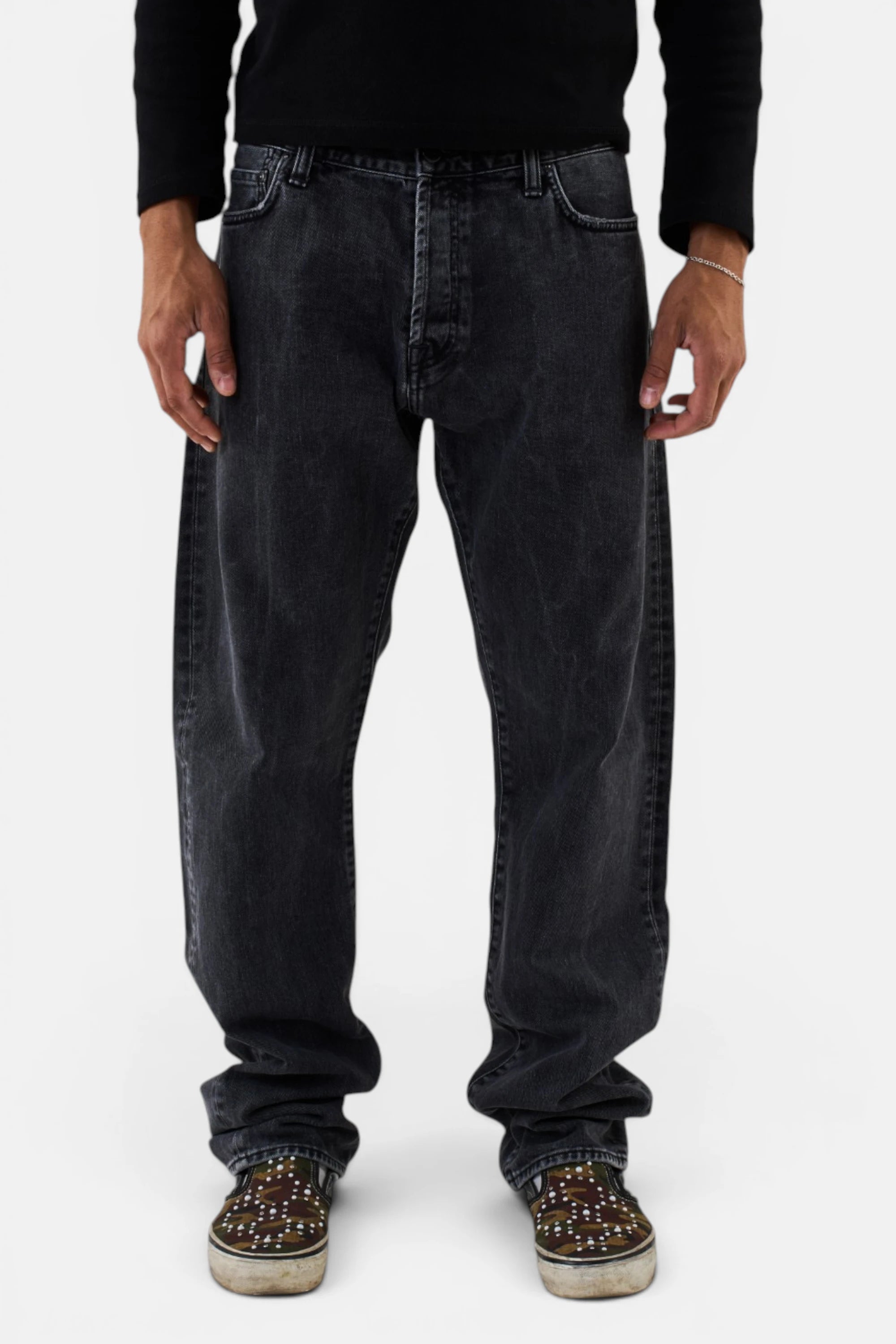 Denim Carhartt black, vista frontale