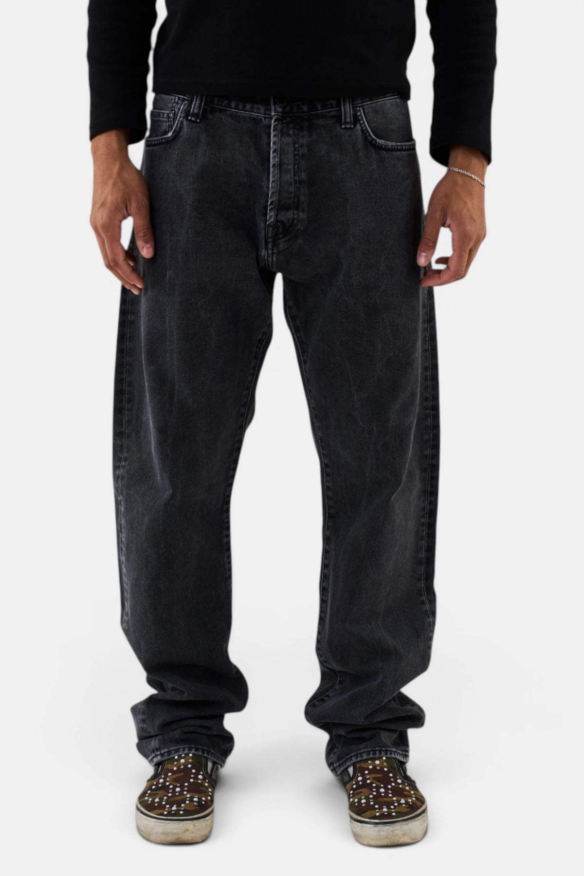 Denim Carhartt black, vista frontale